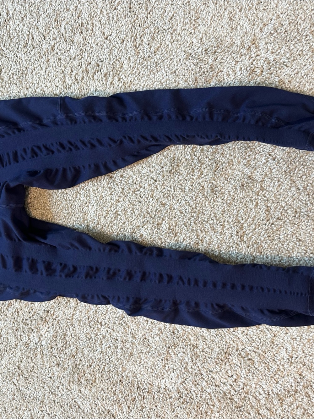 Sweetflex Navy Hi Rise Booty Band Pocket Leggings Size 6 Yoga Athletic - Picture 2 of 7